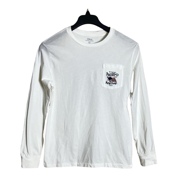 Polo by Ralph Lauren Patriotic Flag Long Sleeve Shirt Size L - Picture 2 of 9